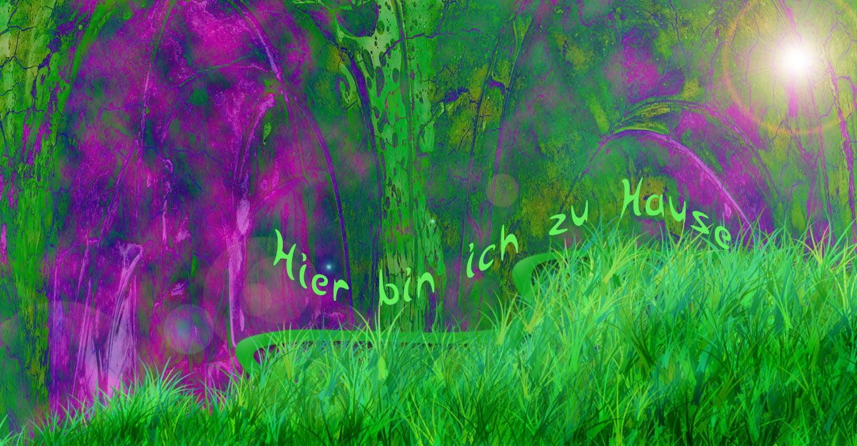 Weg von den Hauptwegen des Waldes